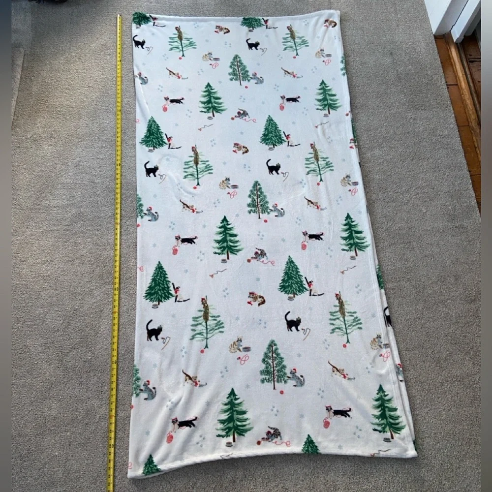 Winter Cat Blanket Full/Queen